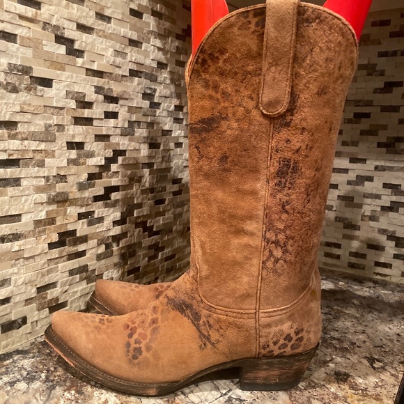 Old Gringo Leopardito Brown Boots 13 inch size 9 New - Picture 14 of 16